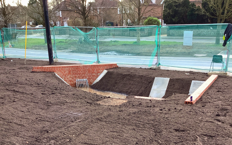 Shanco groundworks at Shripney